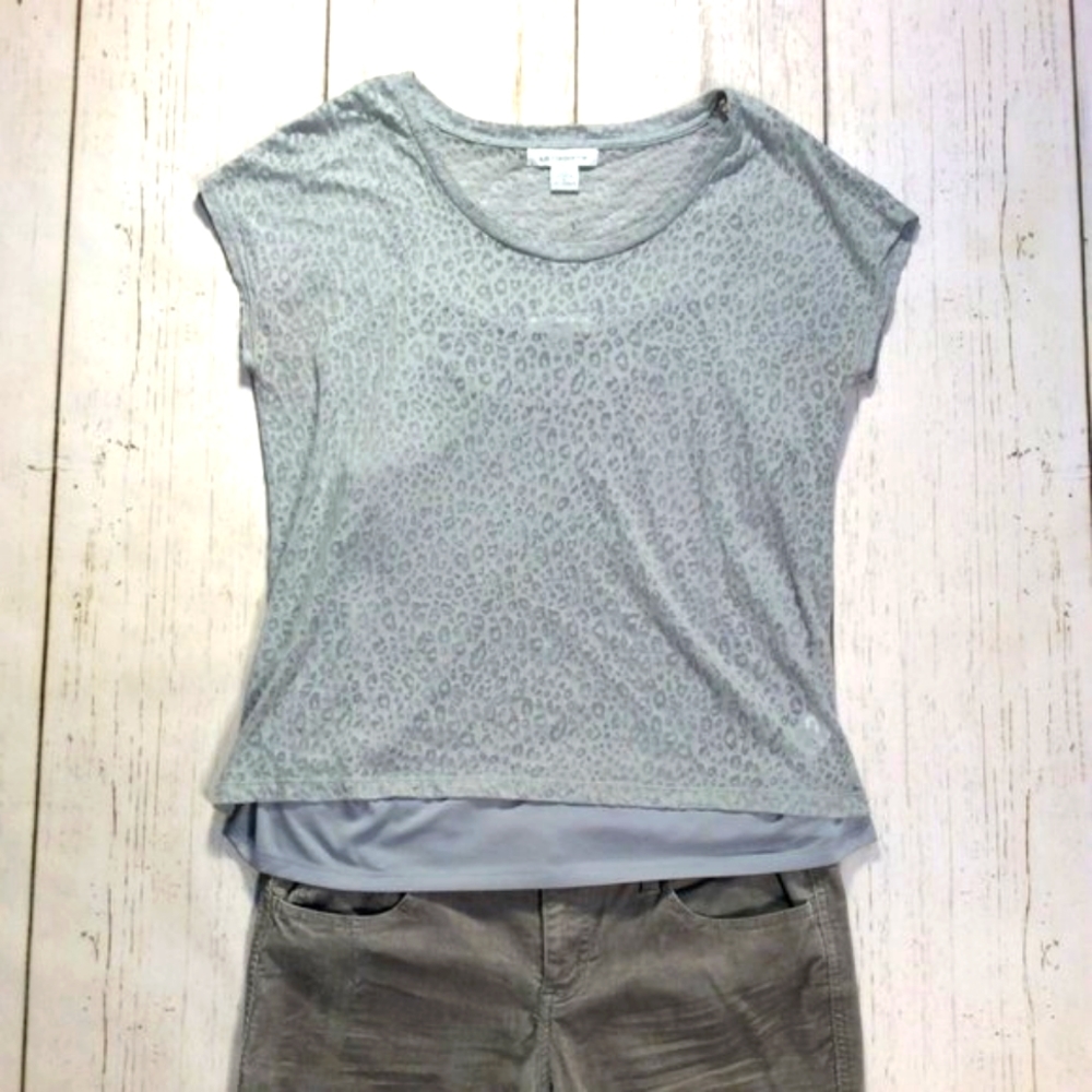 Liz Claiborne 2-pc Leopard Burnout Top & Tank